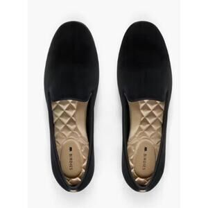 Birdies‎ Flats Velvet The Starling Slippers Loafers Women's Size 7.5 Black